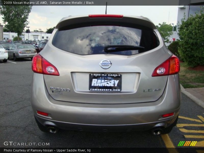 Saharan Stone Metallic / Black 2009 Nissan Murano LE AWD