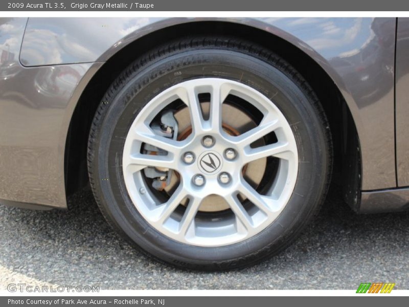 Grigio Gray Metallic / Taupe 2009 Acura TL 3.5