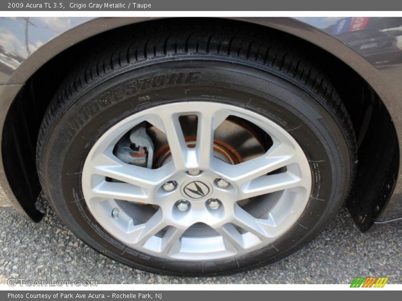 Grigio Gray Metallic / Taupe 2009 Acura TL 3.5