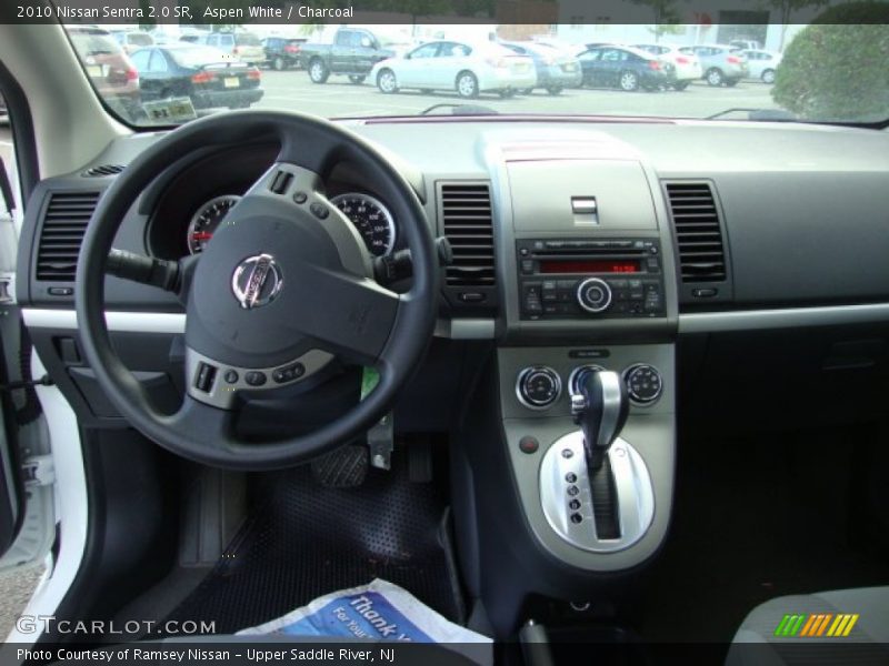 Aspen White / Charcoal 2010 Nissan Sentra 2.0 SR