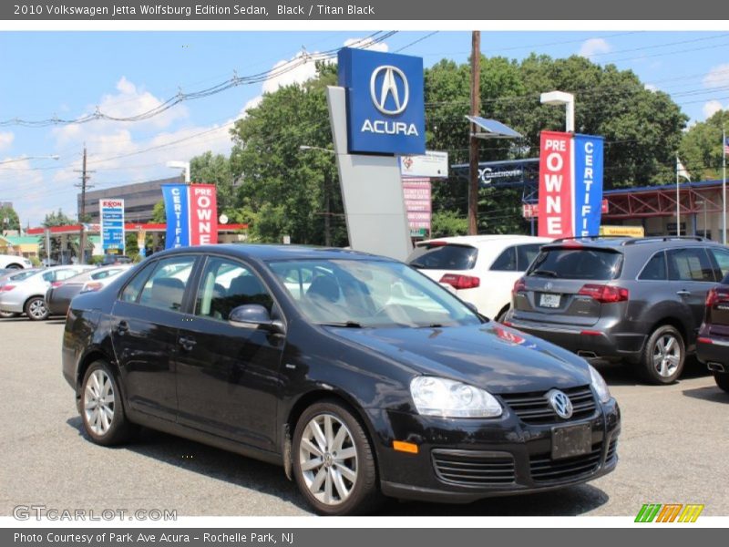 Black / Titan Black 2010 Volkswagen Jetta Wolfsburg Edition Sedan
