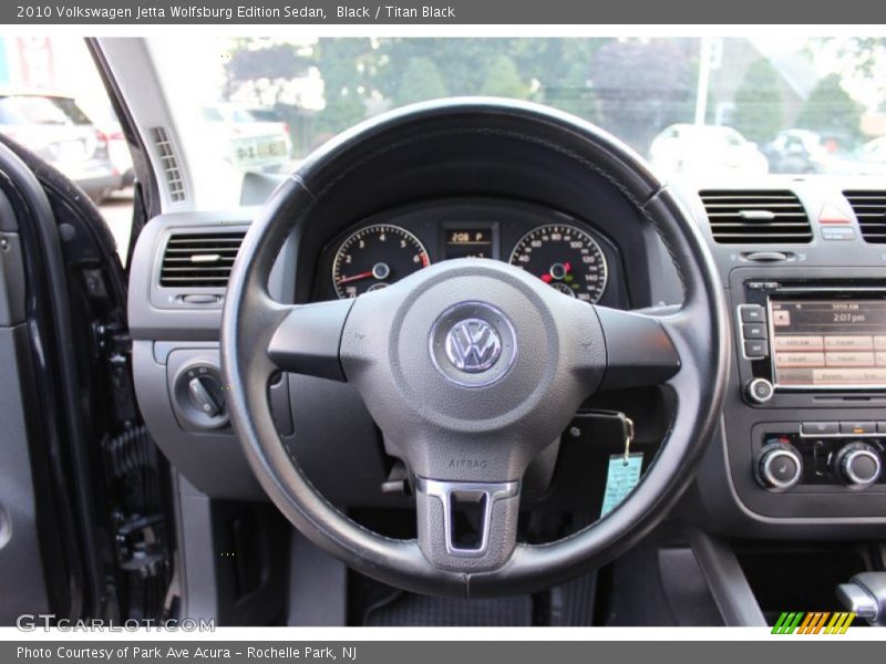 Black / Titan Black 2010 Volkswagen Jetta Wolfsburg Edition Sedan