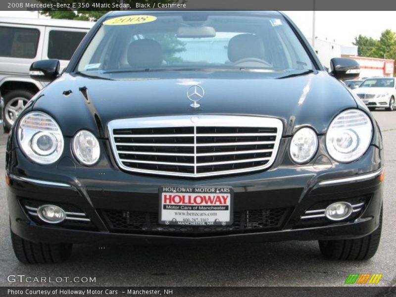 Black / Cashmere 2008 Mercedes-Benz E 350 4Matic Sedan