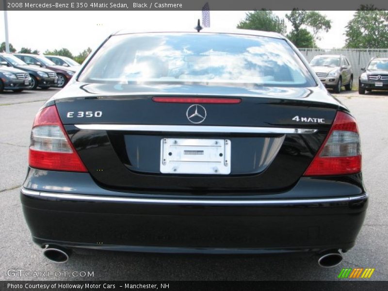 Black / Cashmere 2008 Mercedes-Benz E 350 4Matic Sedan