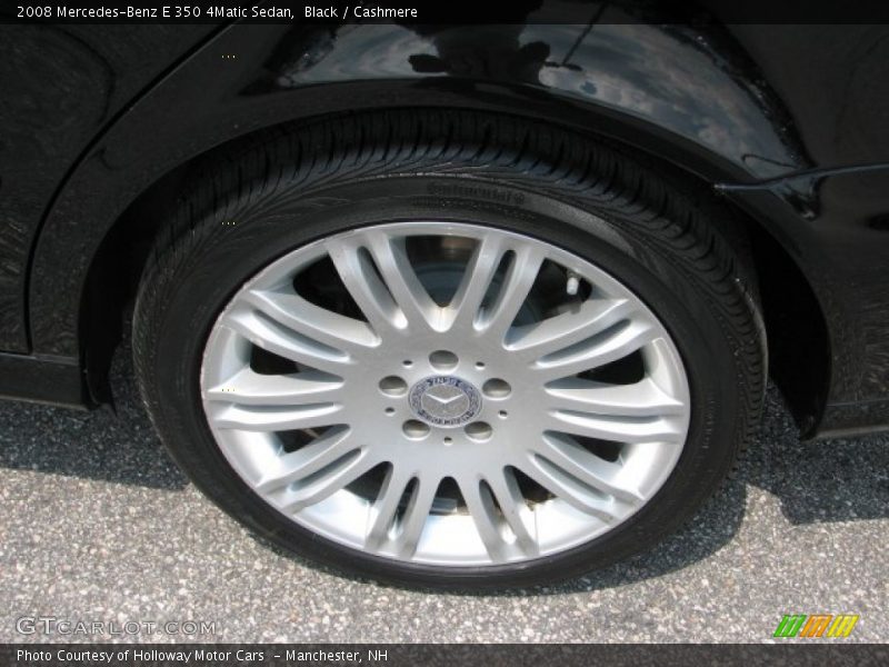 Black / Cashmere 2008 Mercedes-Benz E 350 4Matic Sedan