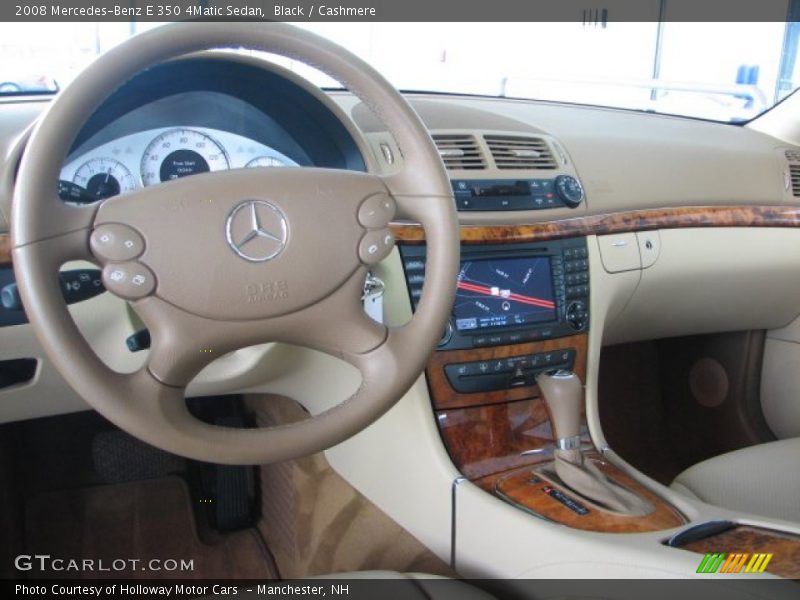 Black / Cashmere 2008 Mercedes-Benz E 350 4Matic Sedan