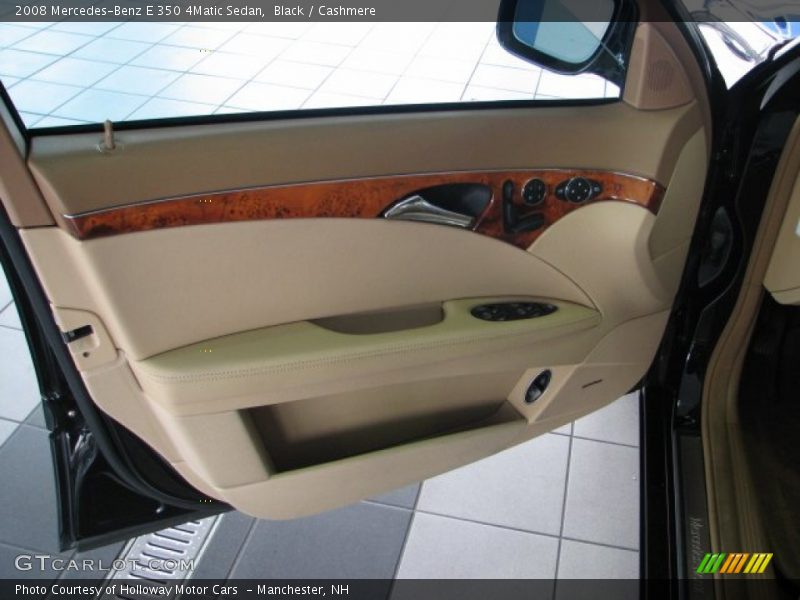 Black / Cashmere 2008 Mercedes-Benz E 350 4Matic Sedan