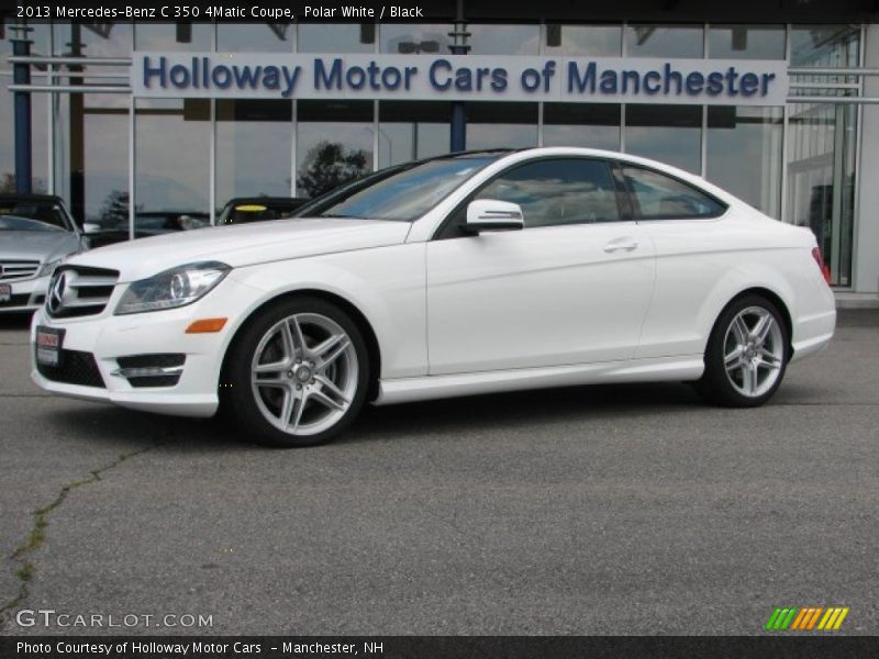 Polar White / Black 2013 Mercedes-Benz C 350 4Matic Coupe