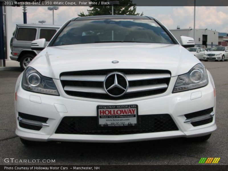 Polar White / Black 2013 Mercedes-Benz C 350 4Matic Coupe