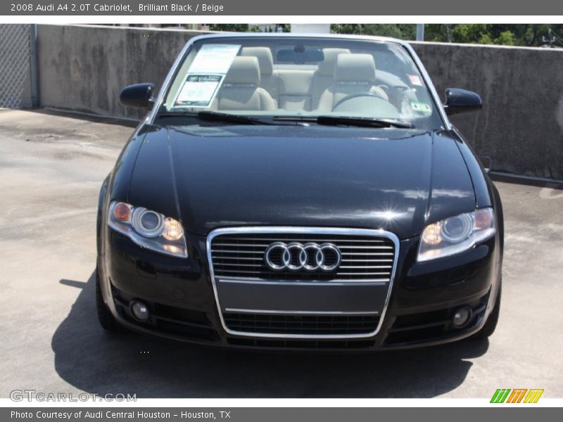 Brilliant Black / Beige 2008 Audi A4 2.0T Cabriolet