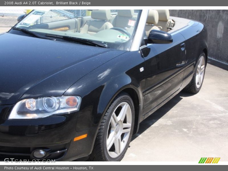 Brilliant Black / Beige 2008 Audi A4 2.0T Cabriolet