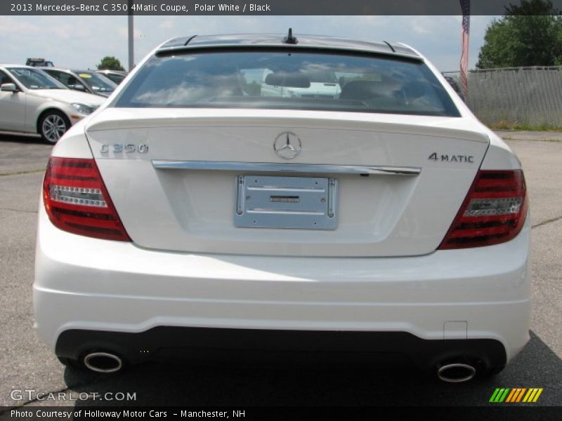 Polar White / Black 2013 Mercedes-Benz C 350 4Matic Coupe