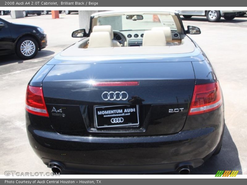 Brilliant Black / Beige 2008 Audi A4 2.0T Cabriolet