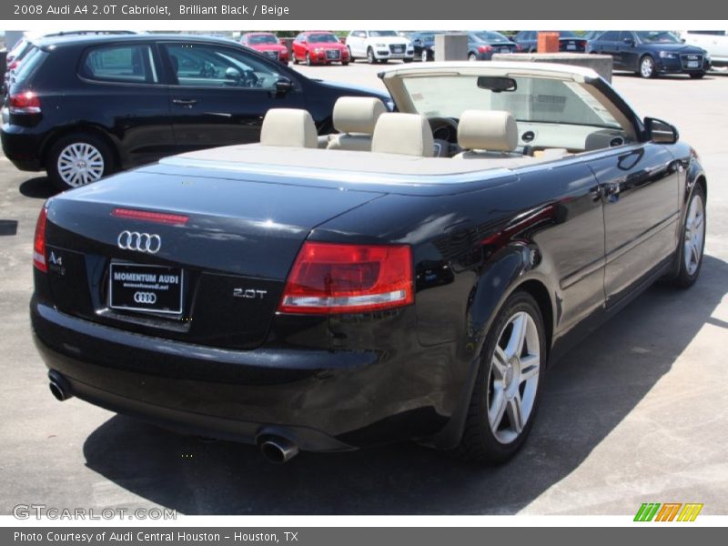 Brilliant Black / Beige 2008 Audi A4 2.0T Cabriolet