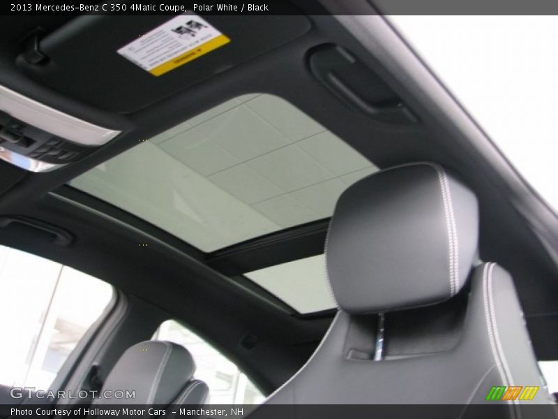 Polar White / Black 2013 Mercedes-Benz C 350 4Matic Coupe
