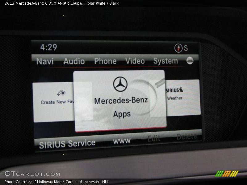 Polar White / Black 2013 Mercedes-Benz C 350 4Matic Coupe