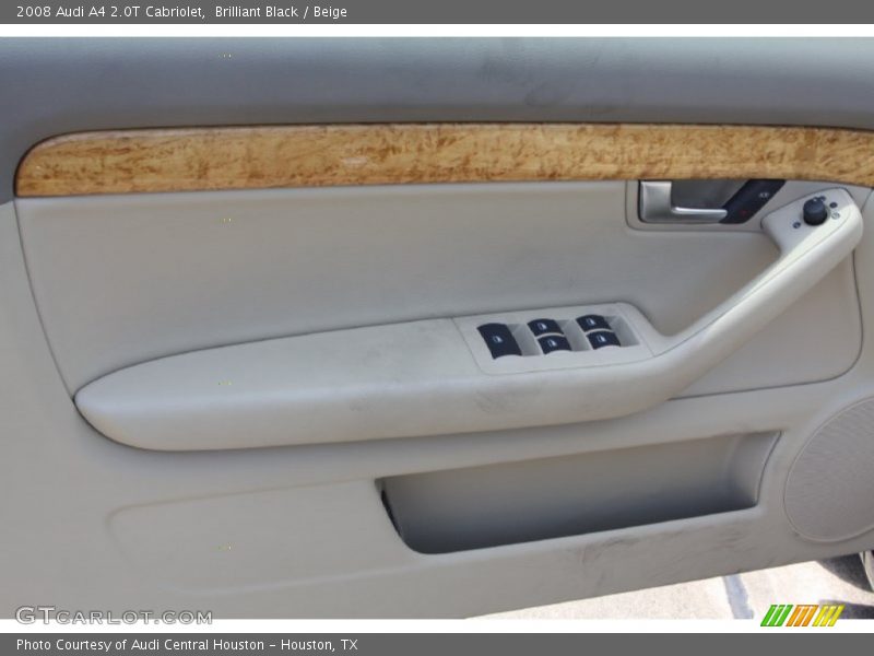 Brilliant Black / Beige 2008 Audi A4 2.0T Cabriolet
