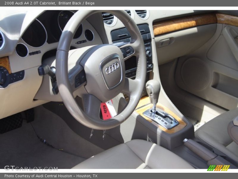 Brilliant Black / Beige 2008 Audi A4 2.0T Cabriolet
