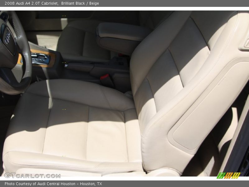 Brilliant Black / Beige 2008 Audi A4 2.0T Cabriolet