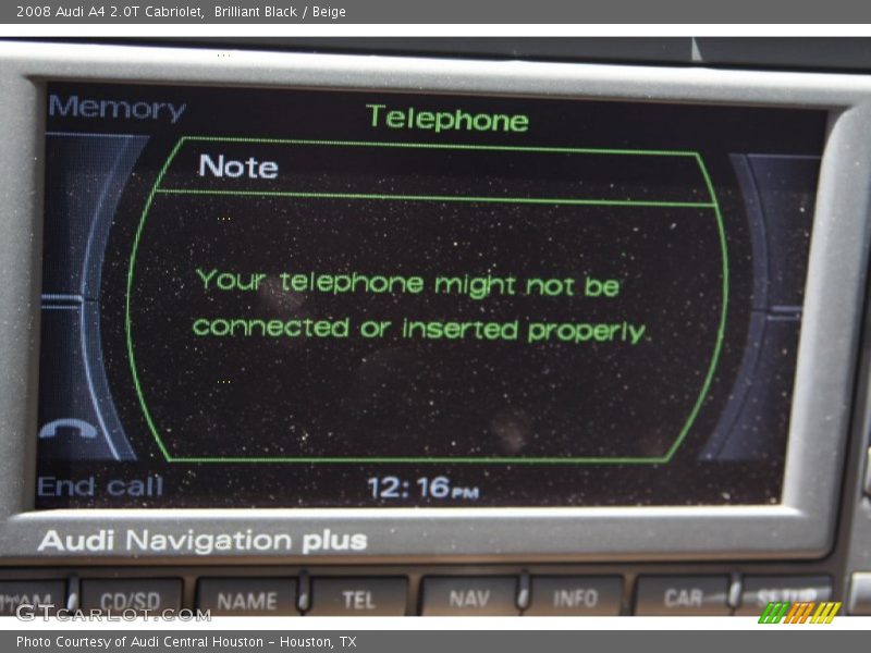 Brilliant Black / Beige 2008 Audi A4 2.0T Cabriolet