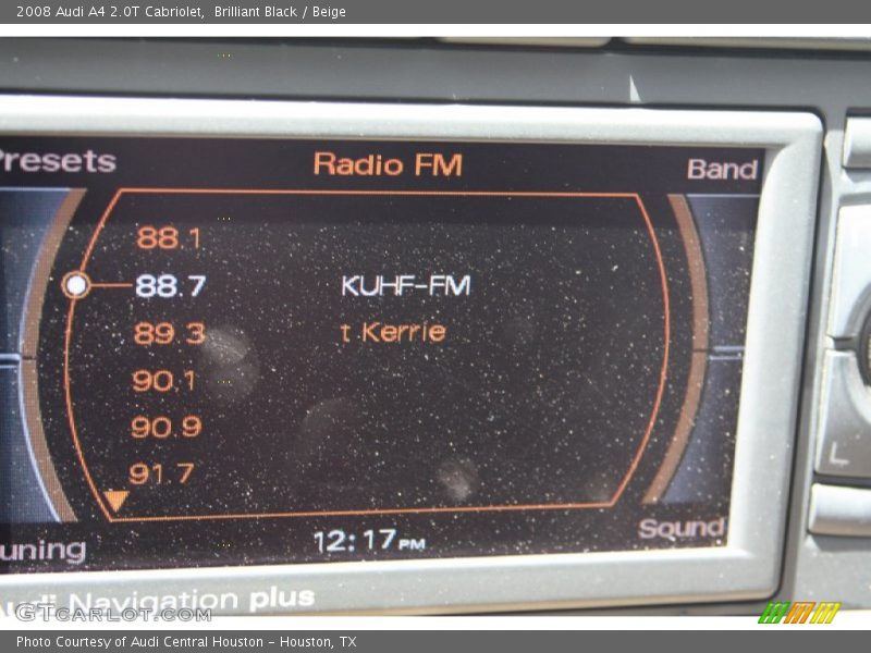 Brilliant Black / Beige 2008 Audi A4 2.0T Cabriolet