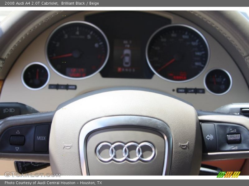 Brilliant Black / Beige 2008 Audi A4 2.0T Cabriolet