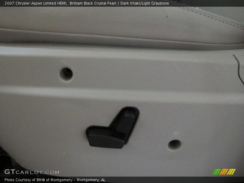 Brilliant Black Crystal Pearl / Dark Khaki/Light Graystone 2007 Chrysler Aspen Limited HEMI