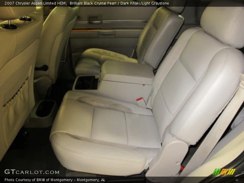 Brilliant Black Crystal Pearl / Dark Khaki/Light Graystone 2007 Chrysler Aspen Limited HEMI