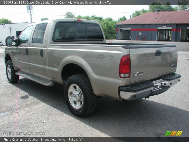 Arizona Beige Metallic / Tan 2006 Ford F250 Super Duty Lariat Crew Cab 4x4