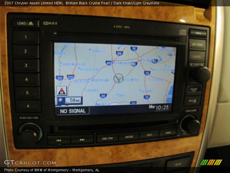 Brilliant Black Crystal Pearl / Dark Khaki/Light Graystone 2007 Chrysler Aspen Limited HEMI