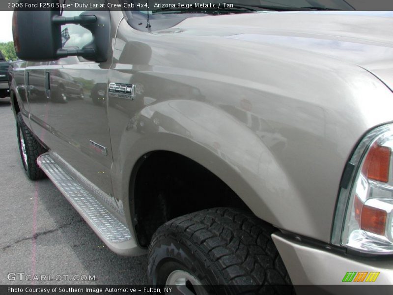 Arizona Beige Metallic / Tan 2006 Ford F250 Super Duty Lariat Crew Cab 4x4