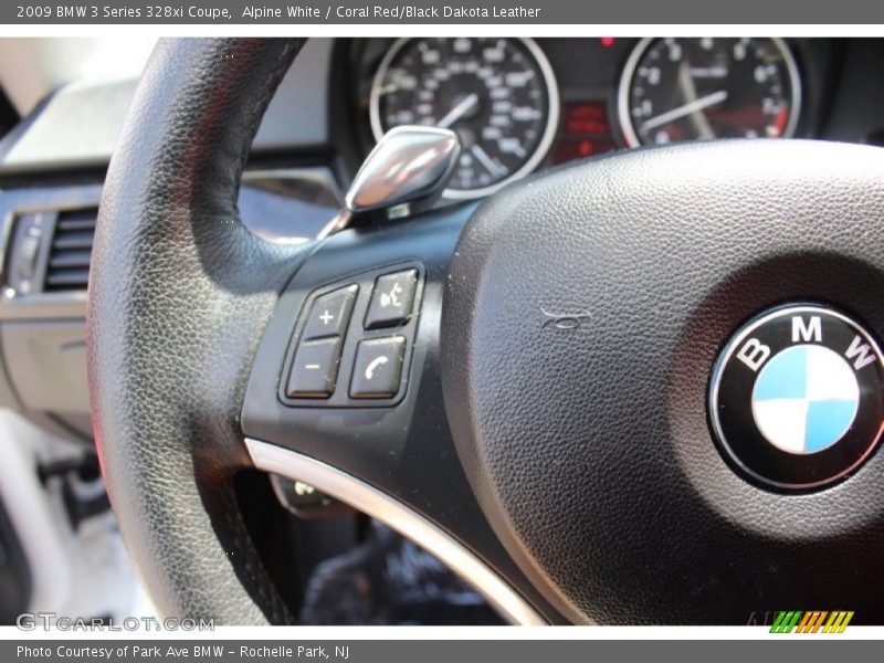 Alpine White / Coral Red/Black Dakota Leather 2009 BMW 3 Series 328xi Coupe