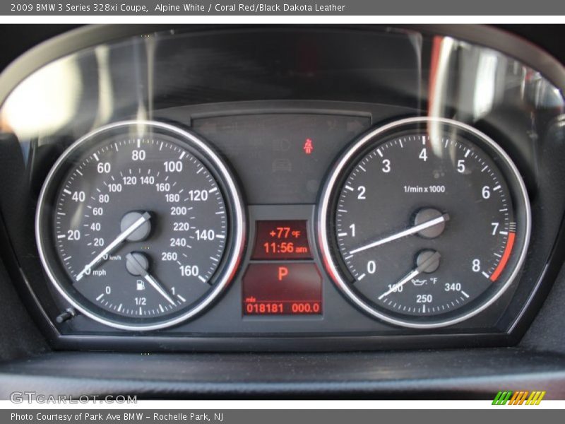 Alpine White / Coral Red/Black Dakota Leather 2009 BMW 3 Series 328xi Coupe