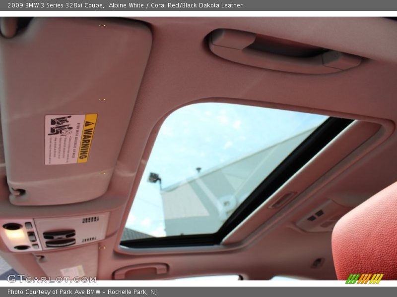 Alpine White / Coral Red/Black Dakota Leather 2009 BMW 3 Series 328xi Coupe