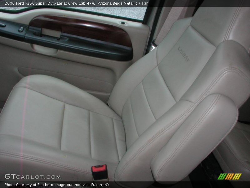 Arizona Beige Metallic / Tan 2006 Ford F250 Super Duty Lariat Crew Cab 4x4