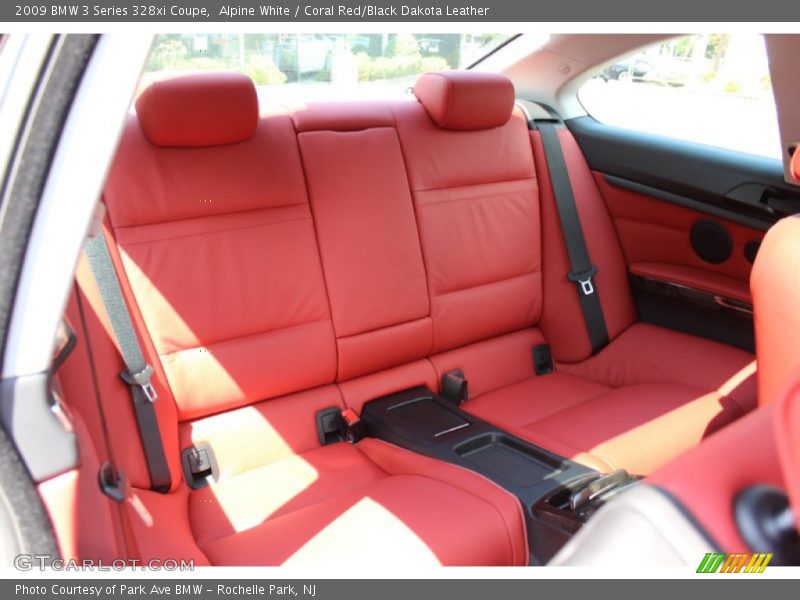 Alpine White / Coral Red/Black Dakota Leather 2009 BMW 3 Series 328xi Coupe