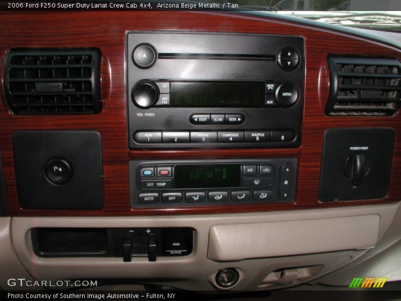 Arizona Beige Metallic / Tan 2006 Ford F250 Super Duty Lariat Crew Cab 4x4