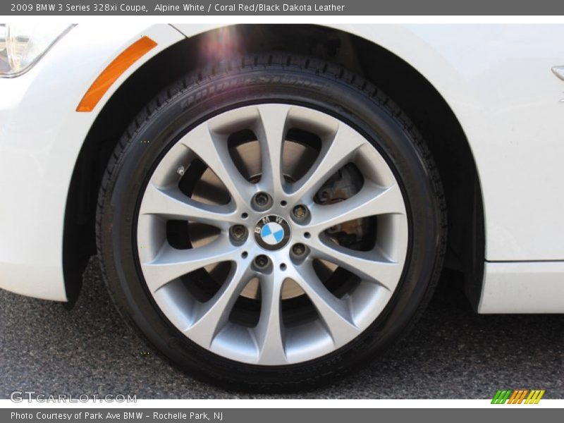 Alpine White / Coral Red/Black Dakota Leather 2009 BMW 3 Series 328xi Coupe