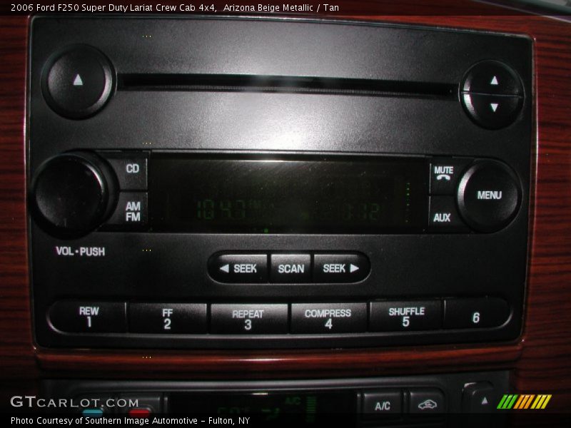 Arizona Beige Metallic / Tan 2006 Ford F250 Super Duty Lariat Crew Cab 4x4