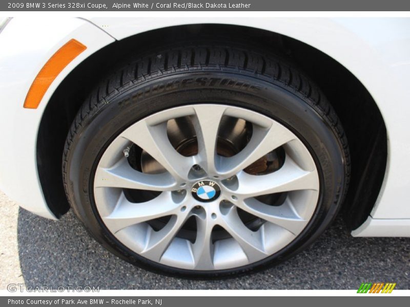 Alpine White / Coral Red/Black Dakota Leather 2009 BMW 3 Series 328xi Coupe