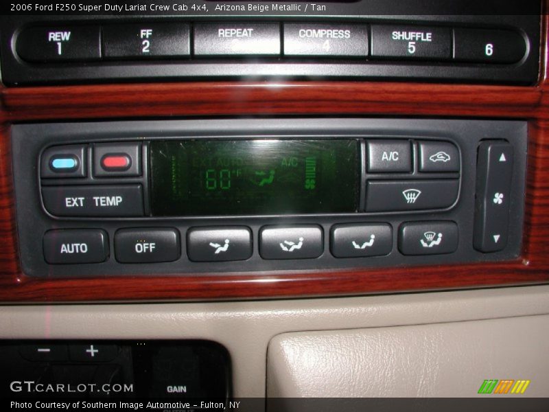 Arizona Beige Metallic / Tan 2006 Ford F250 Super Duty Lariat Crew Cab 4x4