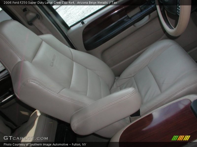 Arizona Beige Metallic / Tan 2006 Ford F250 Super Duty Lariat Crew Cab 4x4