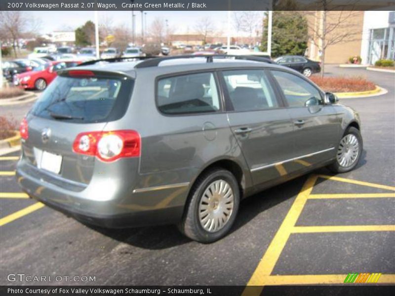 Granite Green Metallic / Black 2007 Volkswagen Passat 2.0T Wagon