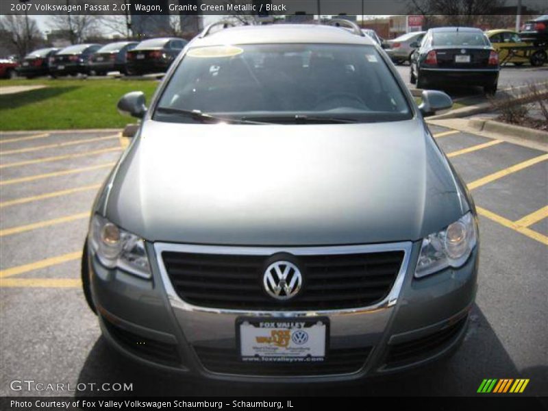 Granite Green Metallic / Black 2007 Volkswagen Passat 2.0T Wagon