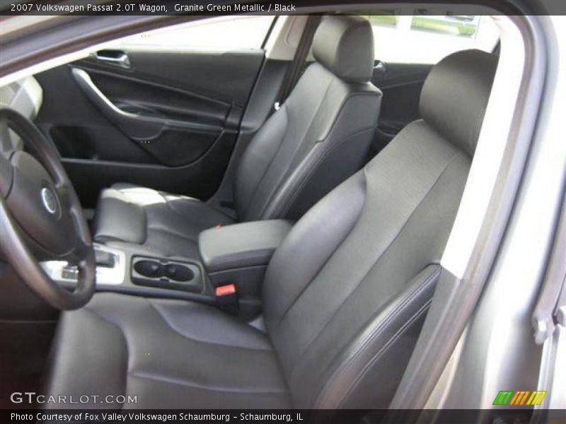 Granite Green Metallic / Black 2007 Volkswagen Passat 2.0T Wagon