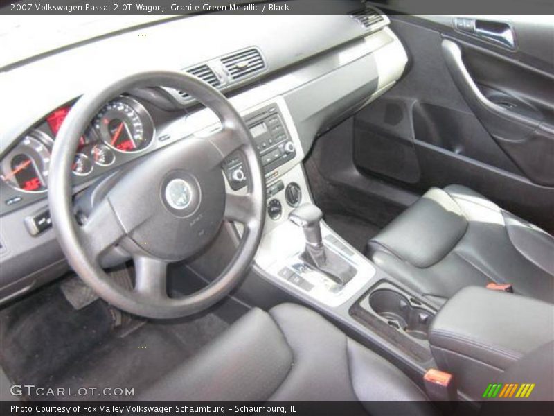 Granite Green Metallic / Black 2007 Volkswagen Passat 2.0T Wagon