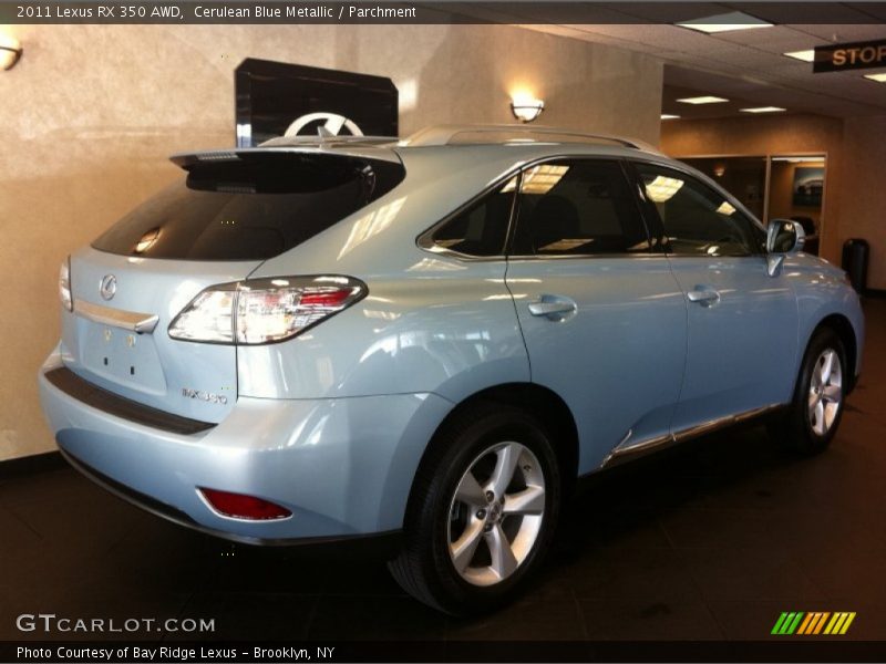 Cerulean Blue Metallic / Parchment 2011 Lexus RX 350 AWD