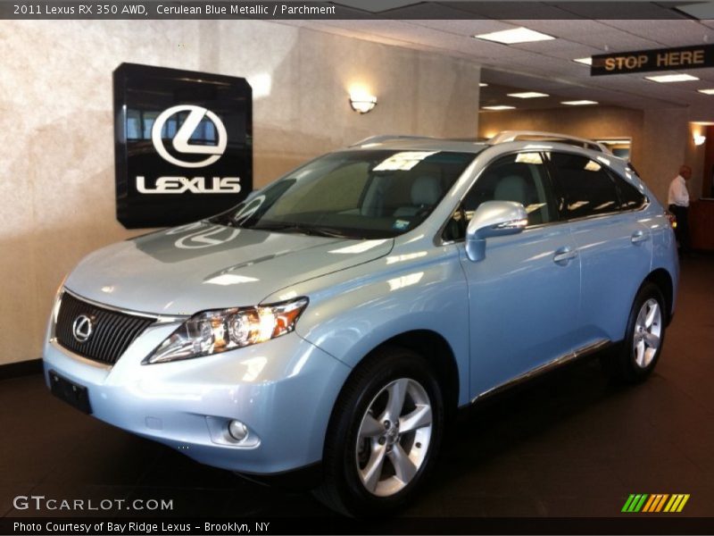 Cerulean Blue Metallic / Parchment 2011 Lexus RX 350 AWD