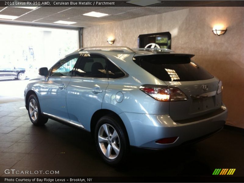 Cerulean Blue Metallic / Parchment 2011 Lexus RX 350 AWD