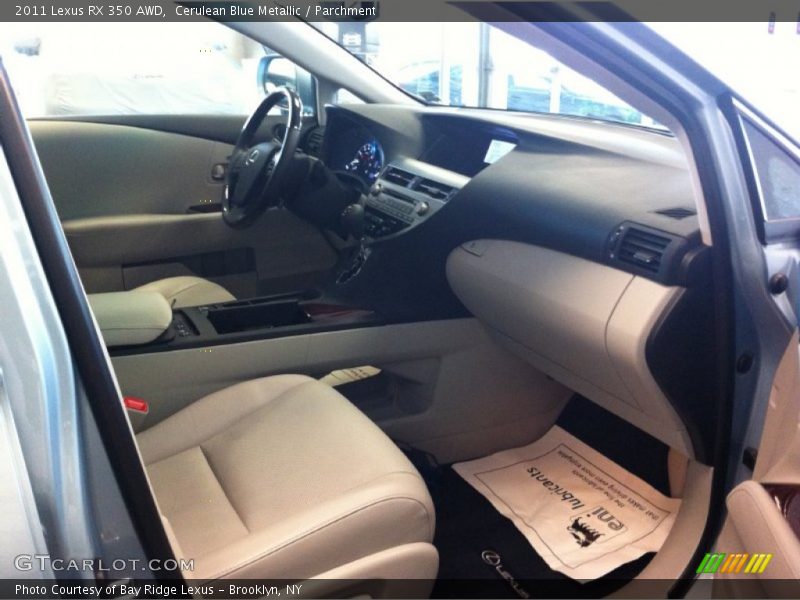 Cerulean Blue Metallic / Parchment 2011 Lexus RX 350 AWD